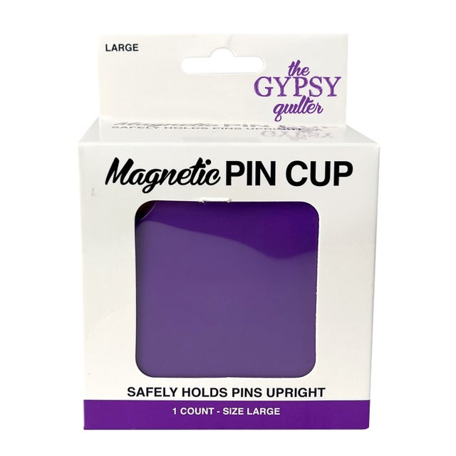 Gypsy Quilter Large Magnetic Pin Cup designed by Purple Hobbies