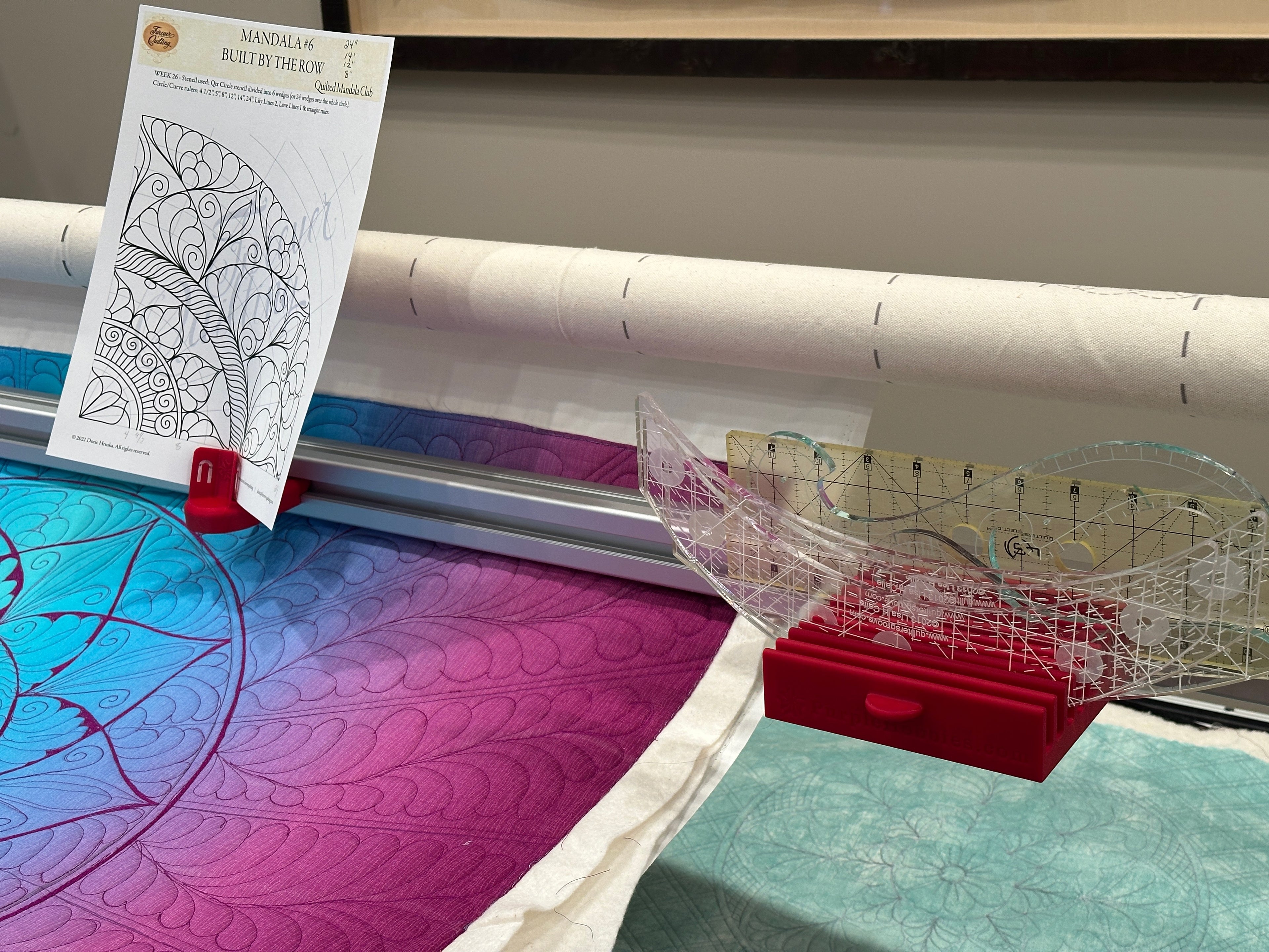 Pattern Stand for Bernina Quilt Frame