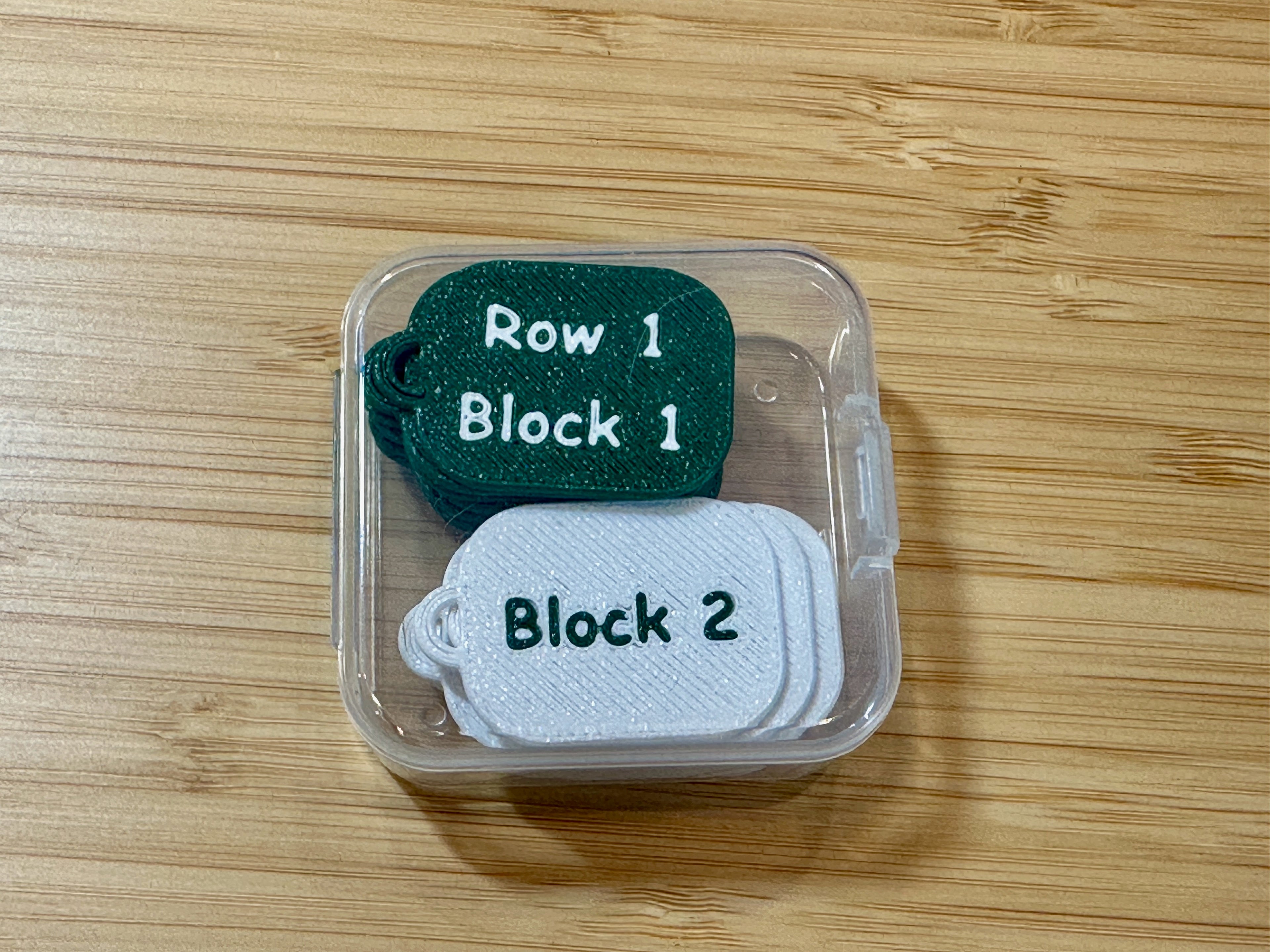 Row and Block Tags
