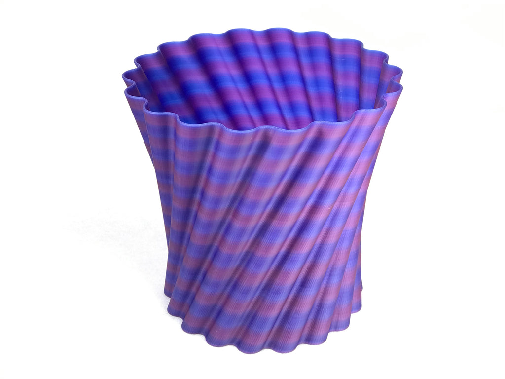 Swirled Trash Can