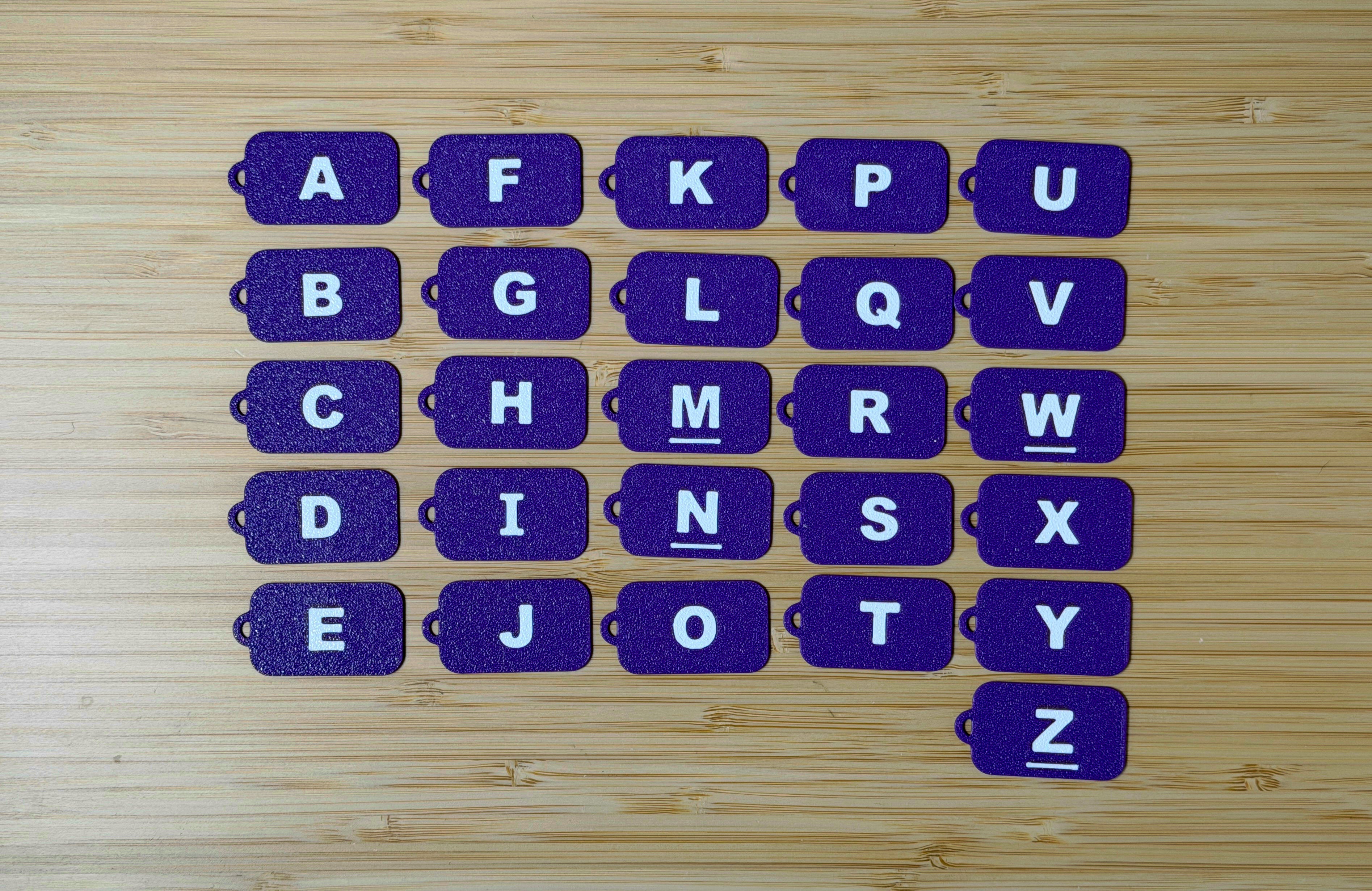 Letter Tags